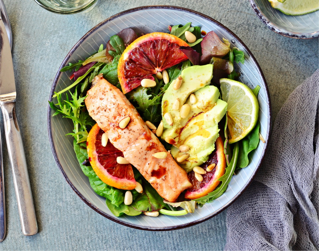 Salmon and Avocado salad